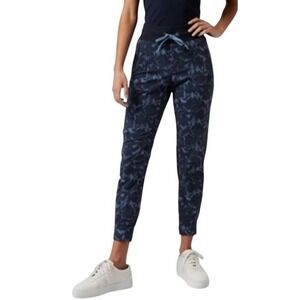 Athleta Women's Trekkie North Floral Joggers, Ethereal Bloom Cottage Blue Print